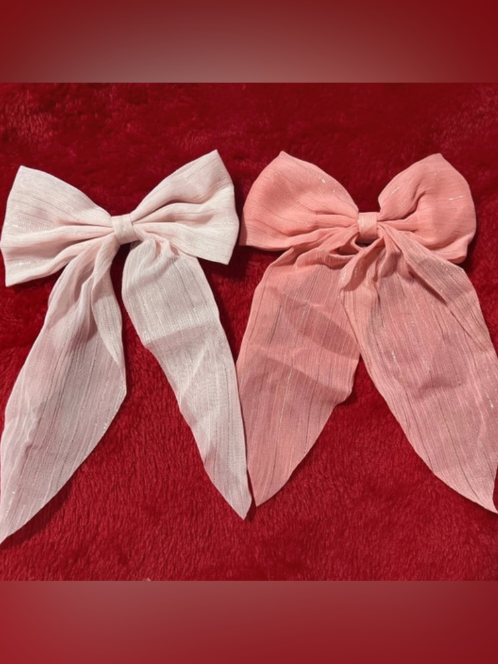 Kids Sparkle Bow Hair Clips - Various Colors